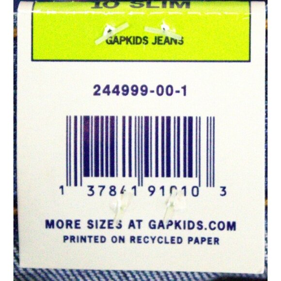 NWT GAP 2 Piece Outfit Set Pink Heart Gems Shirt Blue Jeans Size Large 10 - Picture 15 of 16